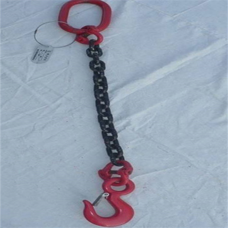 单腿链条吊具,单腿起重链条吊具,单支链条带钩式索具