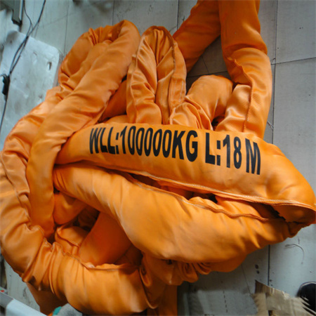 WLL 100T 100000kg Polyester Round Slings, Heavy Duty Endless Round Lifting Slings,Endless Round Webbing Sling