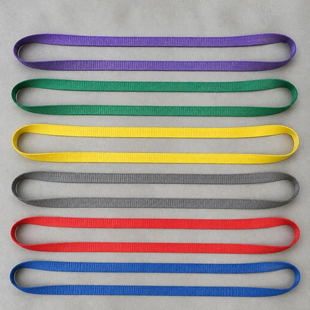 endless polyester flat webbing sling steel pipe basket hitch